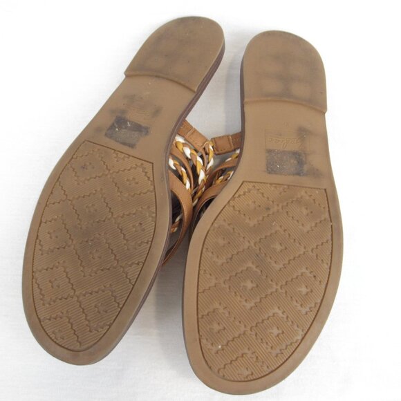 Zodiac Women’s Size 10 Tan Woven Cary Braided Multi Strap Casual Thong Sandals - Picture 12 of 15